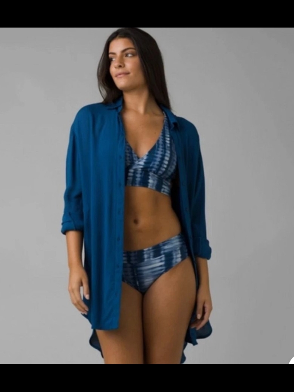 Prana Scheena Button Down Tunic Cover Up.